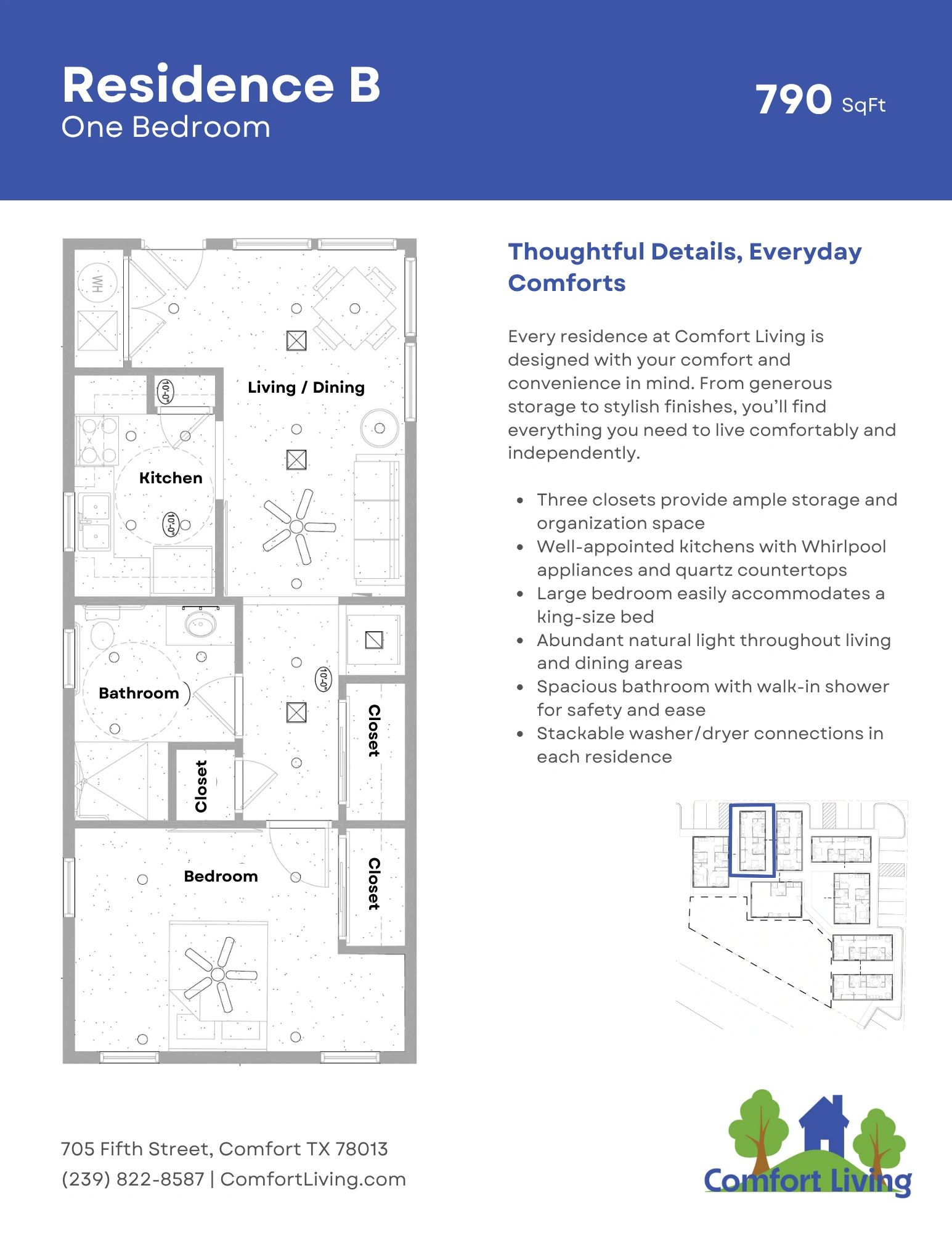 FLOORPLAN FOR INDEPENDENT LIVING