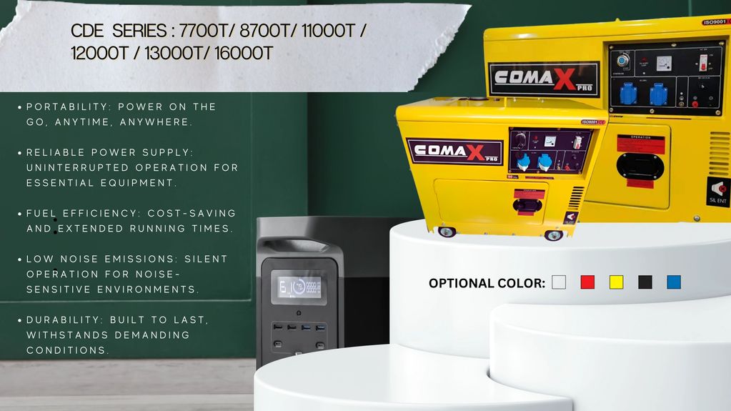 Silent Series Of Comax Diesel Generators with Advantages.