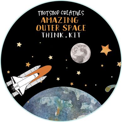 Space Themed Cardboard and Paint Craft Kit for Kids