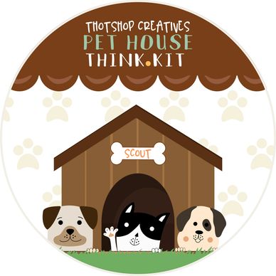 Pet Themed Cardboard and Paint Craft Kit for Kids