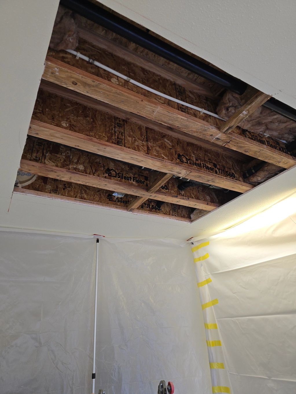 Post remediation of framing and drywall.