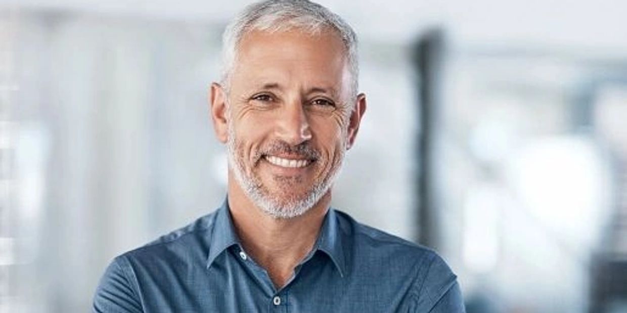 Man smiling with relief, reflecting improved health after finding an approach that finally works
