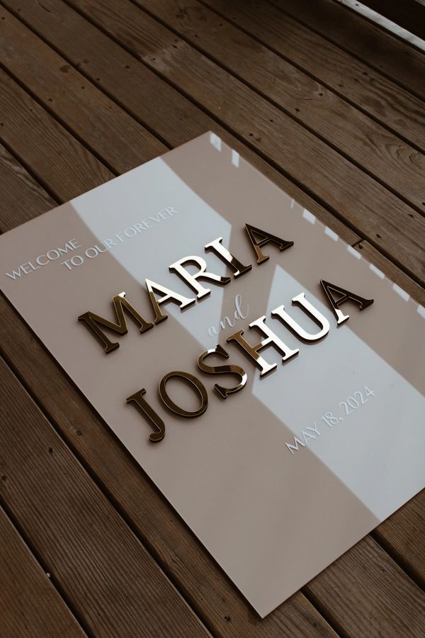 Wedding Welcome sign.