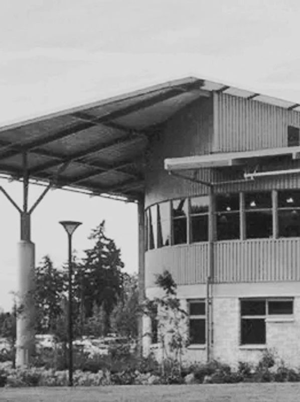 Front entrance of school