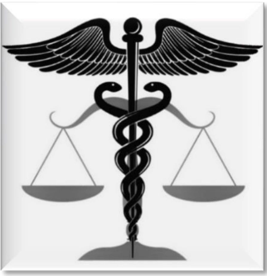 Medical Caduceus Symbol As Scales Concept Of Medicine And Justice