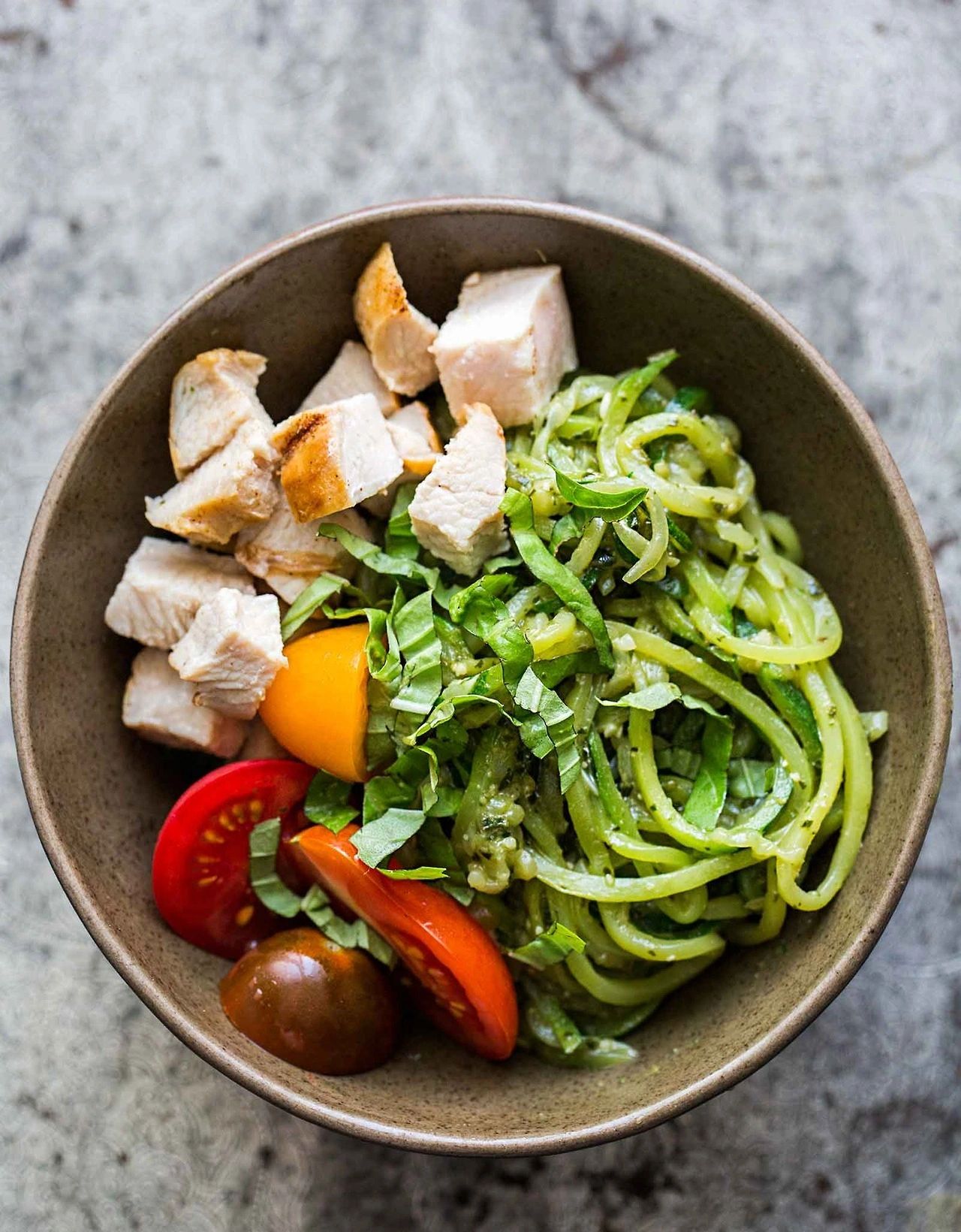 Chicken pesto zucchini noodles: Introducing OmieBox