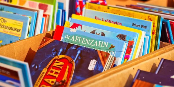 used books in a box for the used curriculum sale