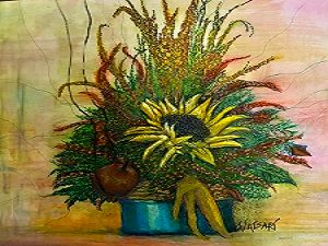 A modern echo of classical still-life tradition reveals sensitivity to light, texture, and balance. 