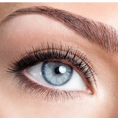 Eyelashes with perfect mascara finish