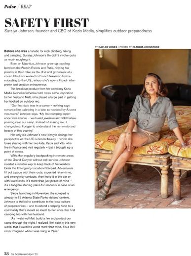Suraiya Johnson, founder and CEO of Kezio Media, advocates for outdoor safety and preparedness.