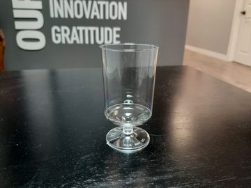 plastic wine glass