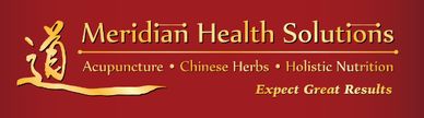 Logo for Meridian Health Solutions specializing in acupuncture, Chinese herbs, and holistic nutrition.