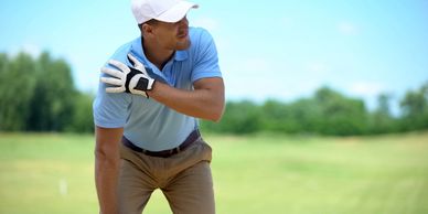 Golfer shoulder pain chronic inflammation up to par