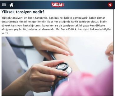 Yüksek Tansiyon Nedir?  Kardiyoloji Uzmanı Dr Emre Ertürk