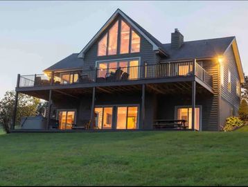 The exterior of a vacation home in Deep Creek Maryland.