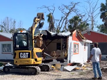 Demolition, cleaning and grading.