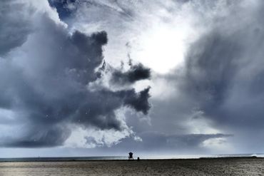 Dave Castro Photography clouds above beach