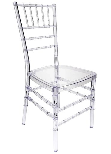 Clear Chiavari chairs