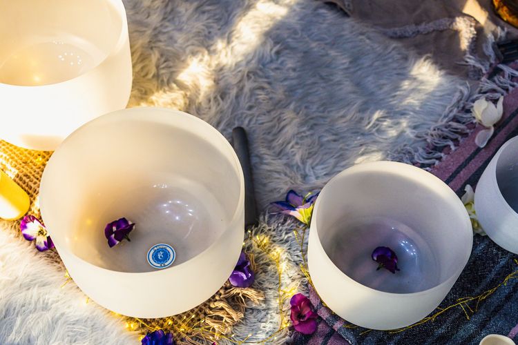 Sessions include Crystal & Tibetan sound bowls, wind chimes, rain sticks, and other sacred tools.