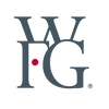 Stylized logo combining the letters W, I, and G with a red dot.
