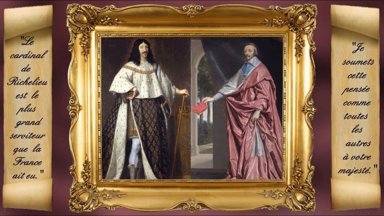 Luis XIII y Rchelieu (Imagen tomada de https://www.youtube.com/watch?v=oFJP0_m8FQ0&ab_channel=Trad%27Histoire) Luis XIII y Rchelieu (Imagen tomada de https://www.youtube.com/watch?v=oFJP0_m8FQ0&ab_channel=Trad%27Histoire)