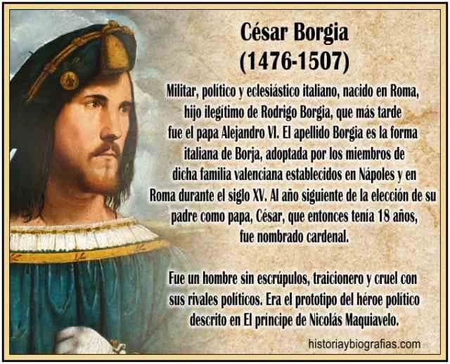 Septiembre 13 1475 nace César La gloria al precio que sea