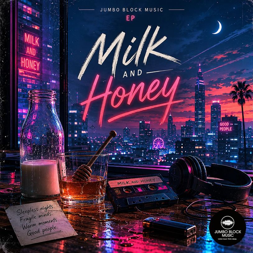 MILK AND HONEY is a deeply human long EP about sleepless nights, fragile thoughts, fleeting moments.