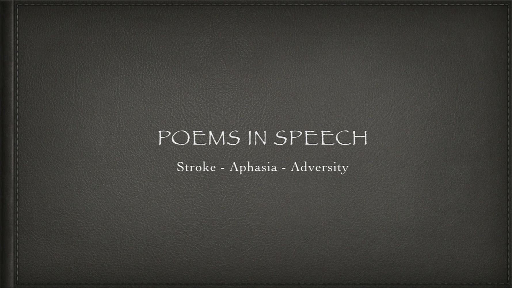 write a poem speech