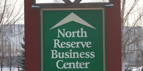 North Reserve Business Center sign