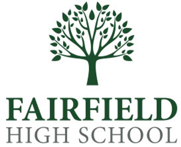 Fairfield High School Peterchurch Herefordshire logo. A green symmetrical drawing of a leafy tree.