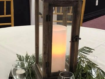 lantern, rustic centrepiece, candle, mornington peninsula weddings, wedding hire