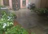 Blue stone courtyard in Manhattan