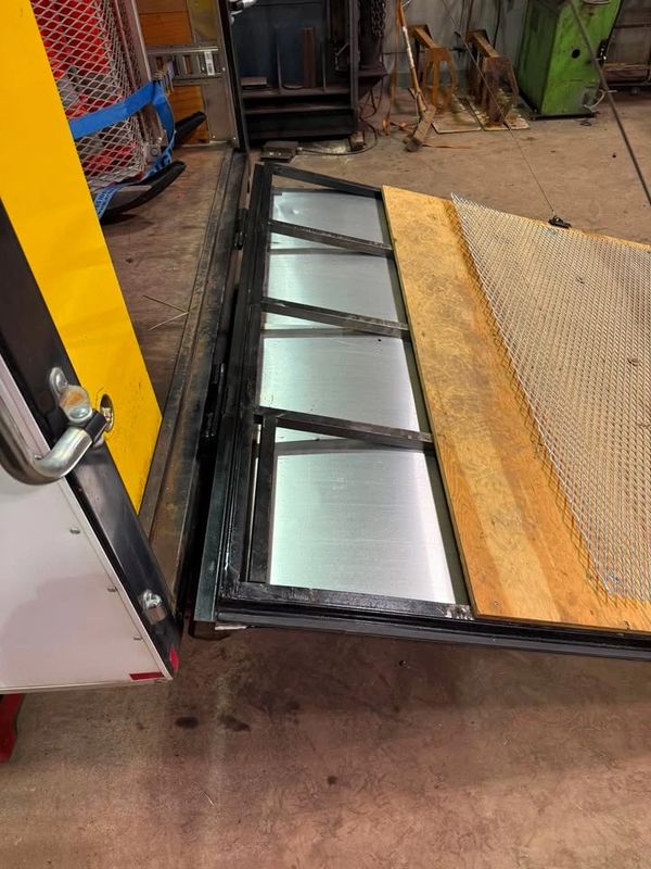 repair on enclosed trailer rear door!
