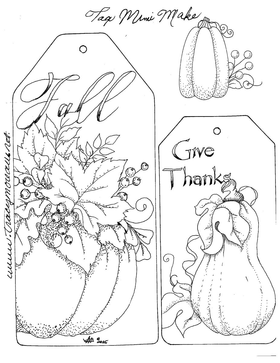 Small Tag Falltemplate Mini Make fall Tags Printable
