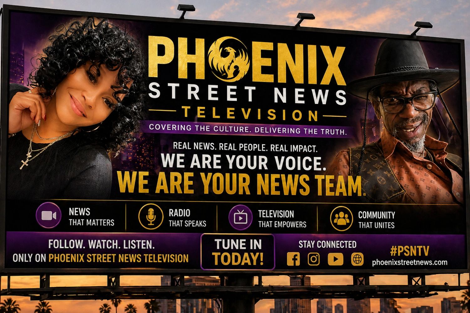 Dynasty Brown CEO, and Michael Hinton VP, are the co-founders of Phoenix Street News over a decade a