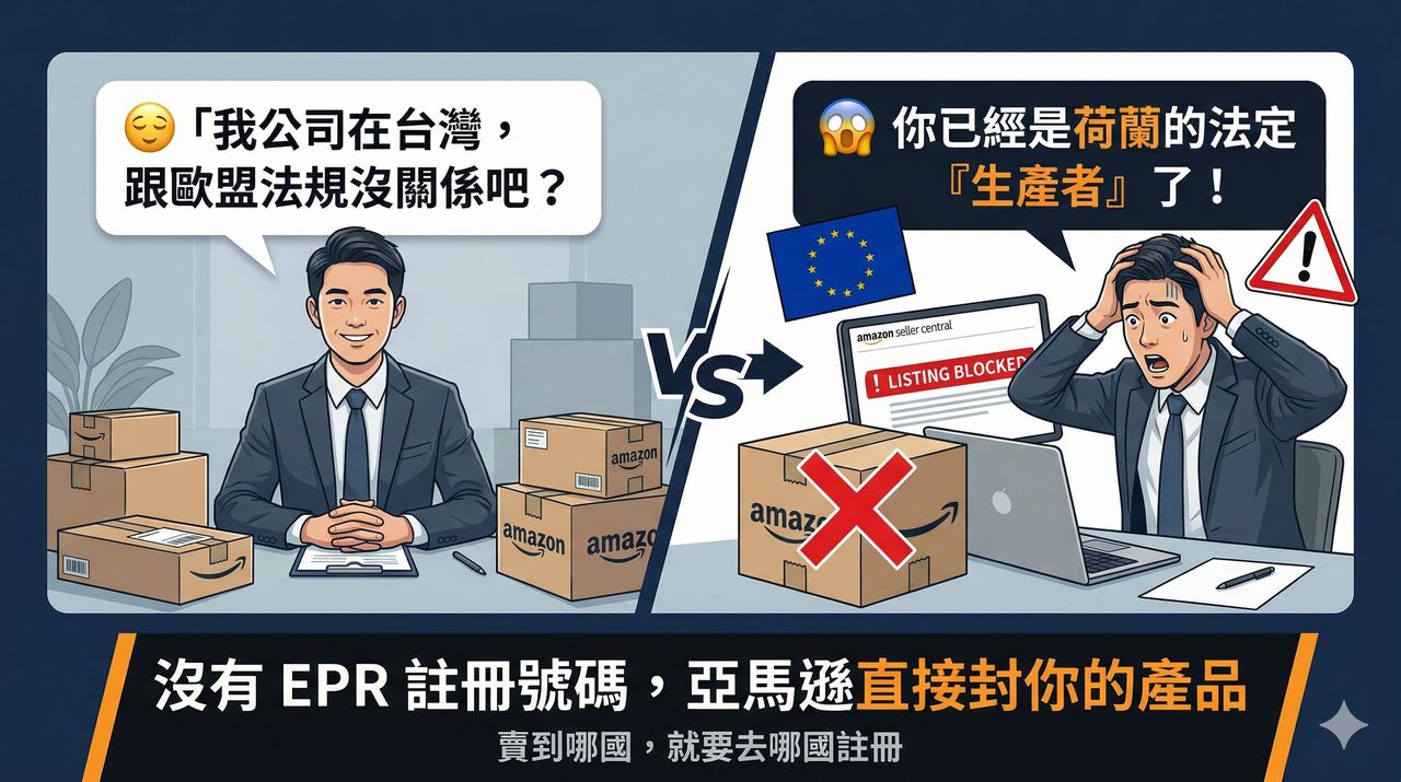 台灣電商賣家注意!用亞馬遜賣到歐洲,你已經是荷蘭「生產者」了