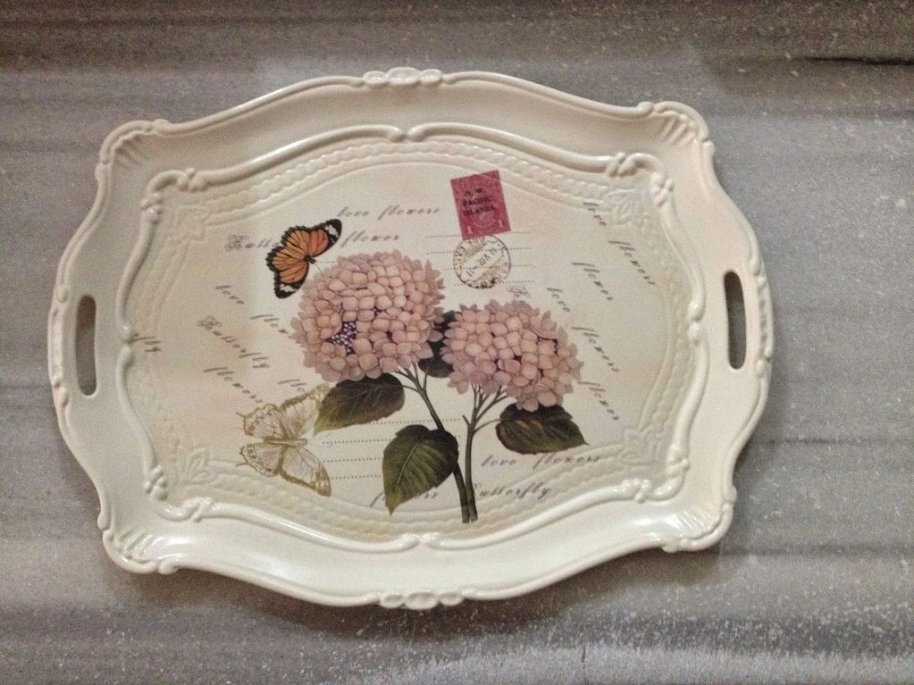 İstanbul Desen melamin süslü büyük tepsi. STONEMEL 54x40 cm Tepsi. Melamine Tray 54x40 cm STN3001.