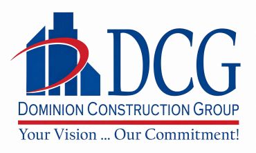 Dominion Construction Group logo with tagline.