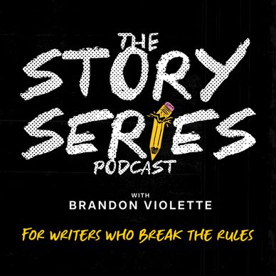 Logo for The Story Series Podcast by Brandon Violette for rule-breaking writers.
