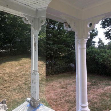 Long Island Painter - Porch Restoration - Porch Remodel - Affordable Painter Long Island