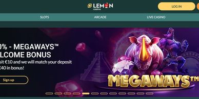 Lemon Casino homepage