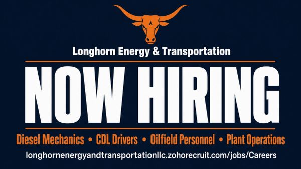 Longhorn Energy &amp; Transportation is hiring for several positions.