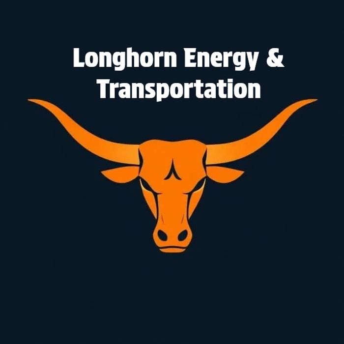 Logo of Longhorn Energy & Transportation with an orange longhorn head and white text.