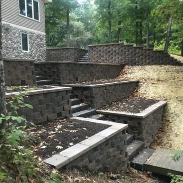Ross Seimers walls, stairs, and paver patio