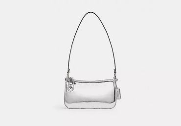 Coach Penn Shoulder Bag in Silver Metallic