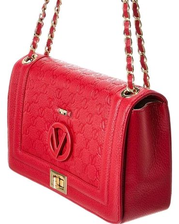 Valentino by Mario Valentino Red Leather Shoulder Bag