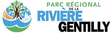 Logo of Parc Régional de la Rivière Gentilly with nature-themed elements.