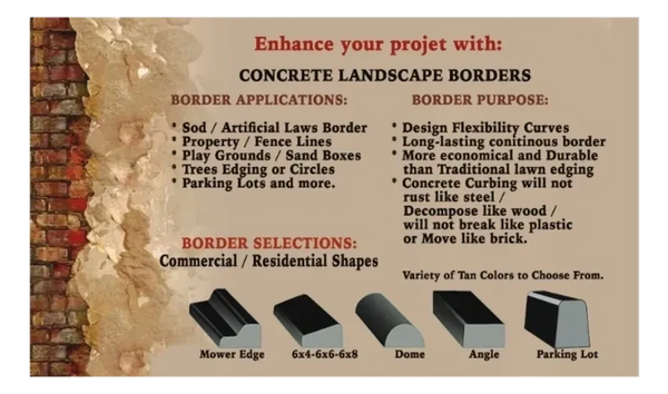 Concrete Landscape Borders