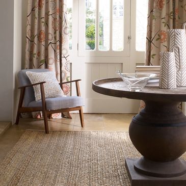 Hand woven rush matting