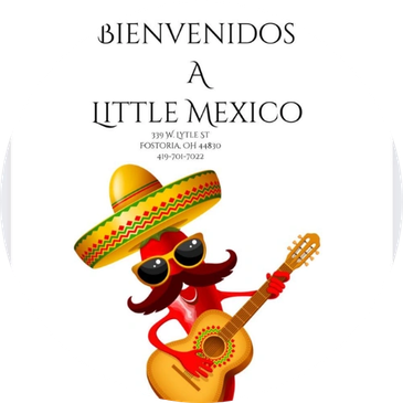 Logo of Little Mexico restaurant in Fostoria, OH. 